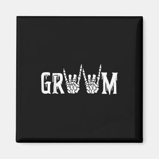 Gotisch skelet bruidegom bruiloft net getrouwd Spo Magneet