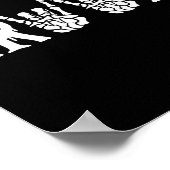 Gotisch skelet bruidegom bruiloft net getrouwd Spo Poster (Hoek)