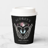 Gotisch Skelet Handen Hart Baby Jongen Douche Papieren Bekers (Voorkant)