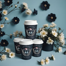 Gotisch Skelet Handen Hart Baby Jongen Douche Papieren Bekers