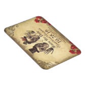  gotisch skelet koppel opslaan de datum magneet (Rechterzijde)