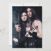 Gotisch Skelet Liefde Tot De Dood Doen Ons Deel Fo Save The Date (Achterkant)