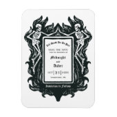 Gotisch Skelet Liefde Tot De Dood Doen Ons Deel Magneet (Verticaal)