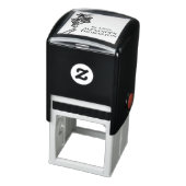 Gotisch skelet met boeken Bibliotheeknaam Zelfinktende Stempel (Product)