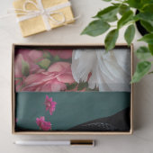 Gotisch Skelet Roze Bloemen Raven Donkere Decoupag Tissuepapier (Geschenk)