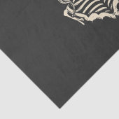 Gotisch skelet rozen koppel bruiloft tissuepapier (Detail)