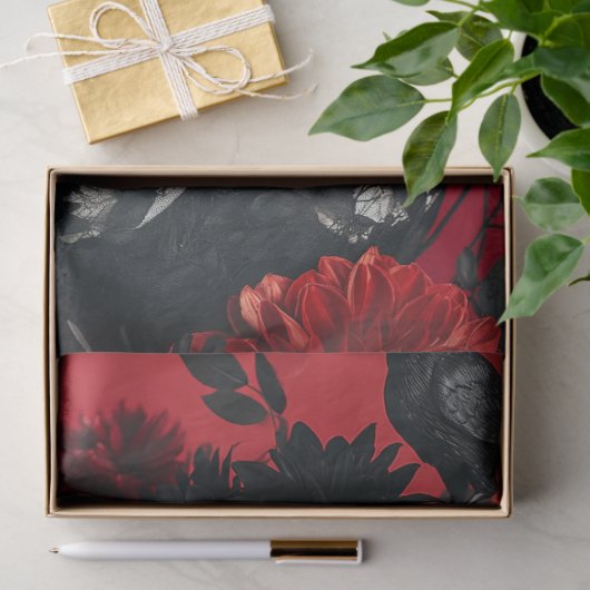 Gotisch skelet schedel decoupage tissuepapier (Geschenk)