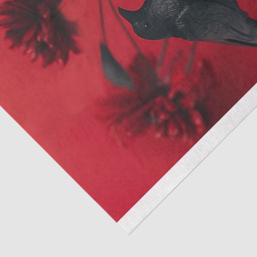 Gotisch skelet schedel decoupage tissuepapier (Detail)