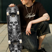 Gotisch Skelet Schedel Zwart & Wit Persoonlijk Skateboard
