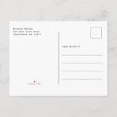 Gotisch skelet tot de dood doen ons deel de datum aankondigingskaart (Achterkant)