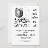 Gotisch skelet Volle Maan Laatste Trail Bacheloret Kaart (Voorkant)