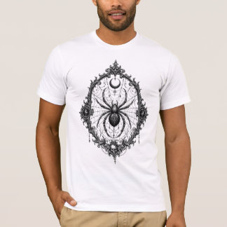 Gotisch Spin Embleem — Vintage Halloween Spinnenwe T-shirt