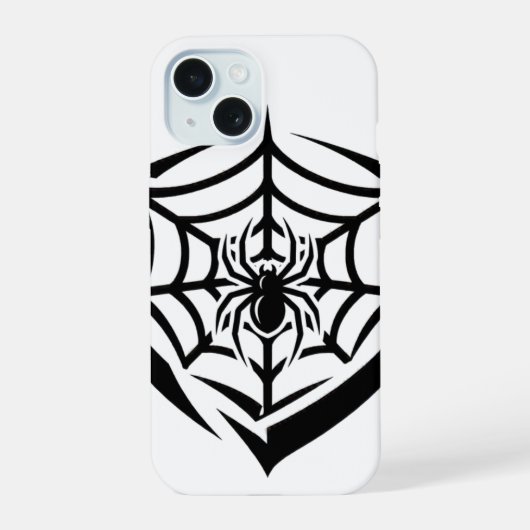 Gotisch Spinnenweb iPhone 15 Case (Achterkant)