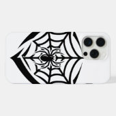 Gotisch spinnenweb iPhone hoesje (Achterkant horizontaal)