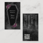 Gotisch Tattoo Artiest QR Code Visitekaartje (Voorkant / Achterkant)