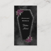 Gotisch Tattoo Artiest QR Code Visitekaartje (Voorkant)