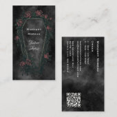 Gotisch Tattoo Artiest QR Code Visitekaartje (Voorkant / Achterkant)