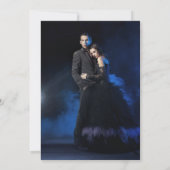 Gotisch tot de dood ons deel foto bruiloft bedankkaart (Achterkant)