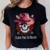 Gotisch Valentijn Shirt, skeletine T-shirt