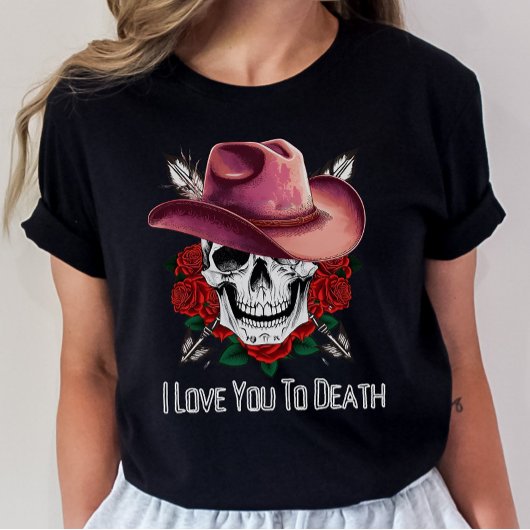 Gotisch Valentijn Shirt, skeletine T-shirt