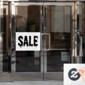 Gotisch verkoopteken, Kleinhandelsticker, Boetiek Raamsticker (Kantoordeur)