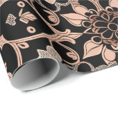 Gotisch Victoriaans kant Geïnspireerd ontwerp Cadeaupapier (Rol Hoek)