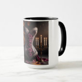 Gotisch Victoriaans korset Paarse Rozen Herfst Her Mok (Voorkant rechts)