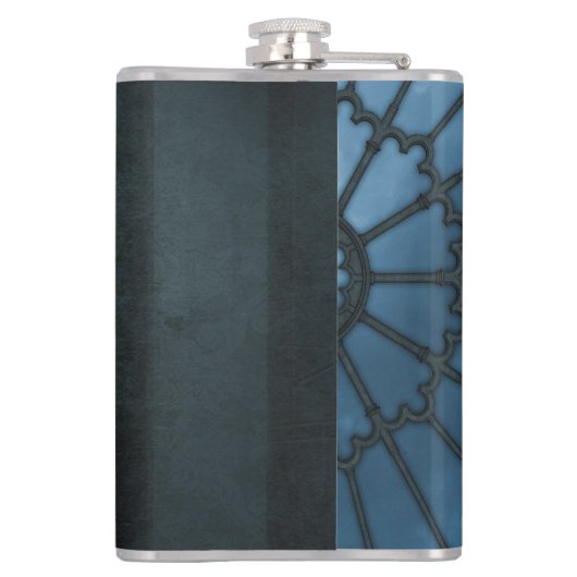 Gotisch Victoriaans meisje met viool Dark Fantasy Heupfles (Achterkant)