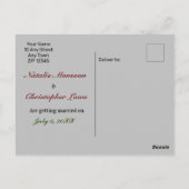 Gotisch, , Victoriaans, Rode Roos, Donkere Romance Briefkaart (Achterkant)