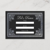  Gotisch Victoriaans Trouwlied Aanvraag Informatiekaartje (Voorkant)