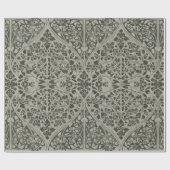 Gotisch Victoriaans zwart omslagpapier Cadeaupapier (Vlak)