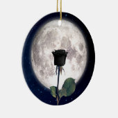 Gotisch, , Victoriaans, zwart Roos, donker Keramisch Ornament (Rechts)