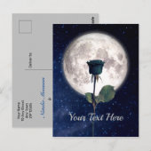 Gotisch, , Victoriaans, Zwart Roos, Romance Briefkaart (Voorkant / Achterkant)