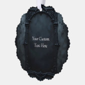 Gotisch vierkant frame op maat ornament kaart (Links)