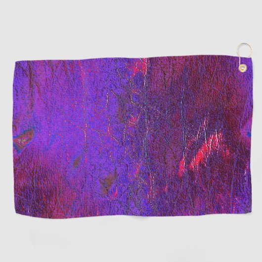 Gotisch viool tot rood leder gekleurd golfhanddoek (Horizontaal)