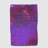 Gotisch viool tot rood leder gekleurd golfhanddoek (Voorkant)