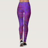 Gotisch viool tot rood leder gekleurd leggings (Achterkant)