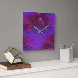 Gotisch viool tot rood leder gekleurd vierkante klok