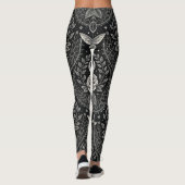 Gotisch Vlinder Bloemmotief (1) Leggings (Achterkant)
