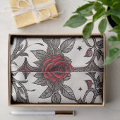Gotisch Vlinder Bloemmotief (1) Tissuepapier (Geschenk)