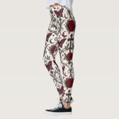 Gotisch Vlinder Bloemmotief (2) Leggings (Links)