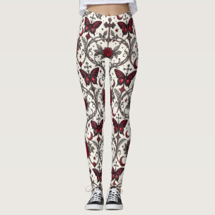 Gotisch Vlinder Bloemmotief (2) Leggings