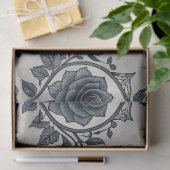 Gotisch Vlinder Bloemmotief (2) Tissuepapier (Geschenk)
