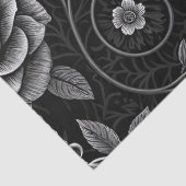 Gotisch Vlinder Bloemmotief (3) Tissuepapier (Detail)