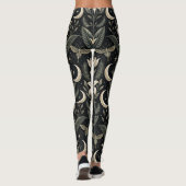Gotisch vlinder bloempatroon (4) leggings (Achterkant)