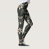 Gotisch vlinder bloempatroon (4) leggings (Rechts)