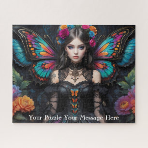 Gotisch vlindermeisje legpuzzel