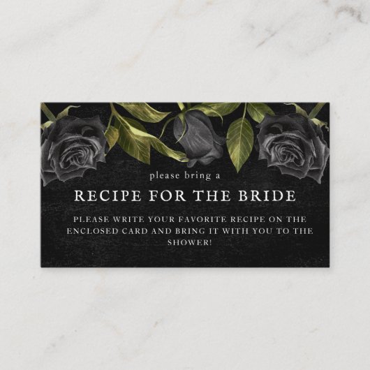 Gotisch Vrijgezellenfeest Ontvangen aanvraag Informatiekaartje (Voorkant)