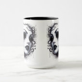 Gotisch Vrouwengezicht Mok (Midden)