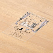 Gotisch Wieg Baby shower Uitnodiging (Laagn)